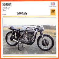 Delcampe - NORTON 350/500 Manx  1957 UK Fiche Technique Moto - Sports