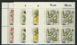 Delcampe - 680-683 Wofa Gartenrosen 1982, E-Vbl O.l. Satz ** - Ungebraucht