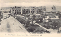 Delcampe - Egypt - PORT-SAÏD - The Casino And The Gardens - Publ. Levy L.L. 95 - Port Said